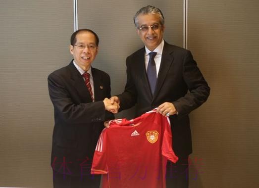 亚足联主席萨尔曼会见中国足协一行